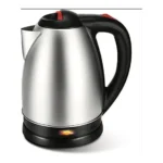 Flamngo Electric Water Kettle, 1.5 Liters, 1500 Watt, Silver and Black - FM-3000