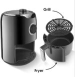 ⁦Dsp Air fryer KB2062 1000w 2.5L black⁩ - الصورة ⁦2⁩