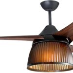 Prifix Jumbo Lighting Ceiling Fan with Remote Control, 56 Inch, Brown - CFJ-563