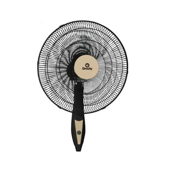 71wib301fhl._ac_s500_ Grouhy Wall Fan with Remote Control, 18 inch, Black and Beige - UW-18026R - الصورة 1