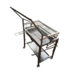 Charcoal Grill, with 3 Levels- Silver