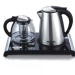 Arshia 2 in 1 Electric Kettle, 2400 Watt, Black and Silver - T162-2246
