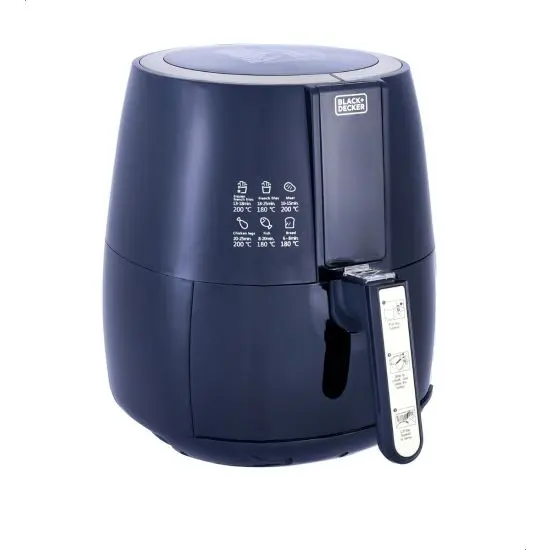 black_decker_aerofry_air_fryer_1500_watt_4_liter_black_-_af400_1_ Black + Decker AerOfry Air Fryer, 1500 Watt, 4 Liters, Black - AF400 - الصورة 1