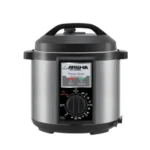 Arshia Pressure Express Multi Cooker, 6 Liters, 1000 Watt, Black and Silver - EP133-2595
