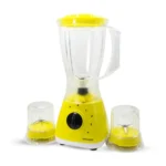 Grouhy Jug Blender With 2 Grinders, 400 Watt, Yellow - G033201S