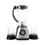 Grouhy Jug Blender With 2 Grinders, 500 Watt, Stainless Steel - G033999S