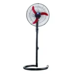 Fresh Ghost Stand Fan, Without Remote Control, 20 Inch, Black/Red - GSFP-20