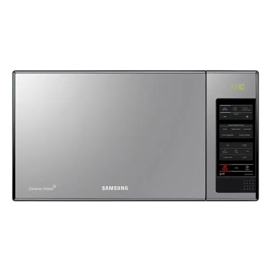 sa-en_mg402madxbb-za_001_front_silver Samsung Microwave With Grill, 40 Liter, 1500 Watt, Silver - MG402MADXBB - الصورة 1