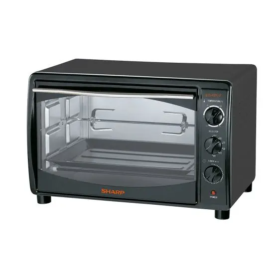 sharp-electric-oven-1800-watt-42-litre-with-fan-_-convection-function-eo-42k-2_1 فرن كهربائي شارب، 42 لتر، اسود - EO-42K-2 - الصورة 1