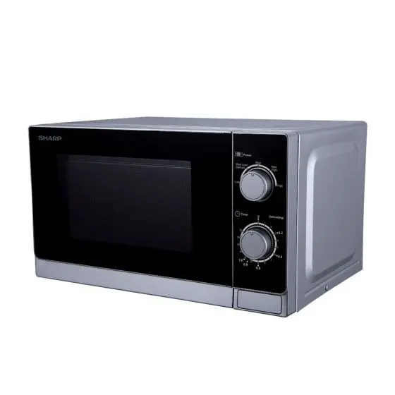sharp_microwave_20_litre-r-20cr_s_ Sharp Microwave, 20 Litre, Silver - R-20CR(S) - الصورة 1