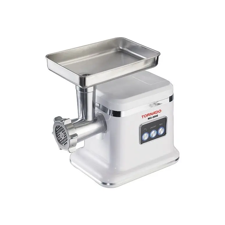 tornado-meat-grinder-2000-watt-with-stainless-discs-turbo-speed-mg-2000_1 Tornado Meat Grinder, 2000 Watt, White - MG-2000 - الصورة 1