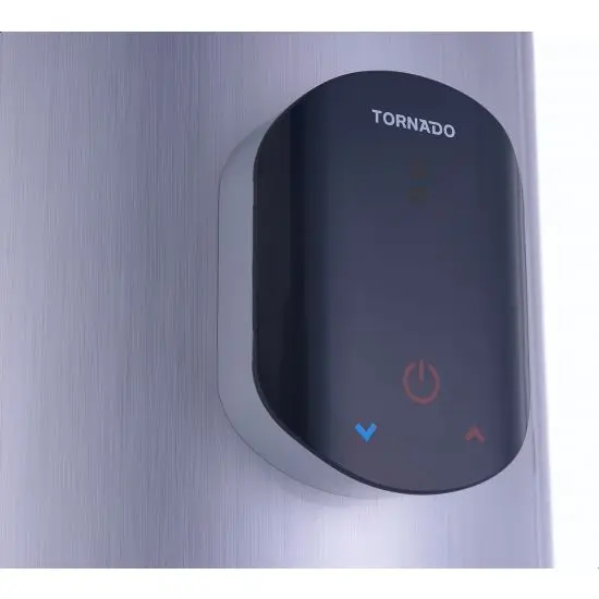 ⁦Tornado Digital Electric Water Heater, 65 Liter, Silver - EWH-S65CSE-S⁩ - الصورة ⁦2⁩