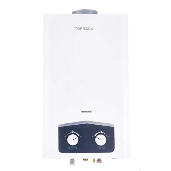 tornado_digital_gas_water_heater_10_liter_white_-_ghm-c10bne-w_2_ Tornado Digital Gas Water Heater, 10 Liter, White - GHM-C10BNE-W - الصورة 1