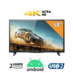 تلفزيون جاك 58 بوصة LED بتقنية UHD ودقة 4K سمارت- 158N