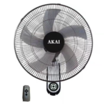مروحة حائط اكاي بريموت كونترول، 18 بوصة، اسود - Ak-Wf18R