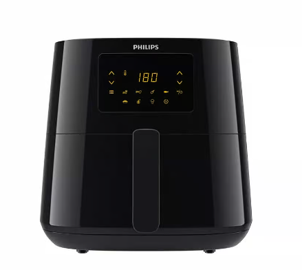 Capture قلاية كهربائية بدون زيت فيليبس ايسينشال XL، سعة 6.2 لتر، 2000 وات، اسود- HD9270/90 - الصورة 1