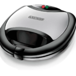 ماكينة تحضير الساندوتشات بلاك اند ديكر، 1750 وات، اسود وفضي - TS2080-B5
