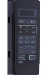 ⁦Sharp Digital Microwave with Grill, 25 Liter, Black - R750MRK⁩ - الصورة ⁦3⁩