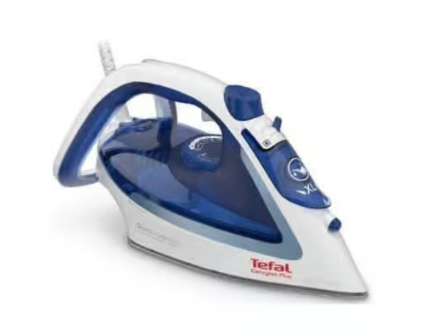 Capture Tefal Easygliss Plus Steam Iron, 2400 Watts, Blue and White - FV5715E0 - الصورة 1