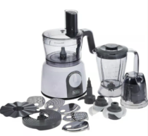 Black + Decker 5 In 1 Food Processor, 1000W, White and Black - FX1075-B5