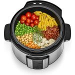 ⁦حلة ضغط كهربائية بلاك + ديكر، سعة 10 لتر، بقوة 1350 وات، اسود وفضي - PCP1010-B5⁩ - الصورة ⁦5⁩