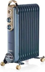 ⁦Ariete Oil Radiator Heater, 11 Fin, 2500 Watts, Sky Blue - 839⁩ - الصورة ⁦2⁩