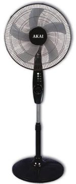 ⁦Akai Stand Fan, 18 Inch, Black - A1618⁩ - الصورة ⁦2⁩